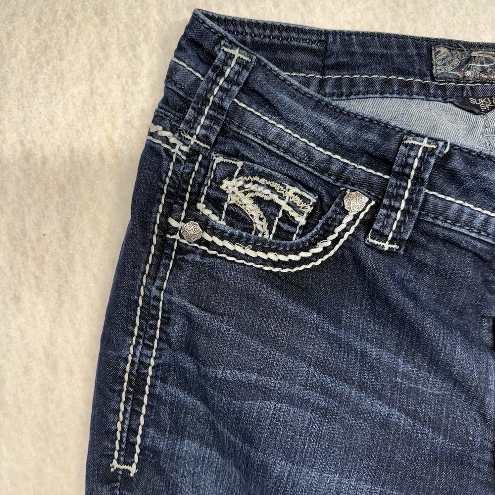 Silver Jeans Co Suki Super Skinny Dark Wash Denim‎ Jeans W27 L33 L9121SSR467 - Picture 9 of 16